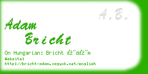 adam bricht business card